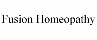 fusion homeopathy