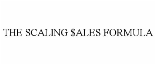 the scaling $ales formula