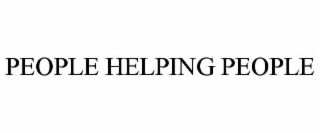 people helping people