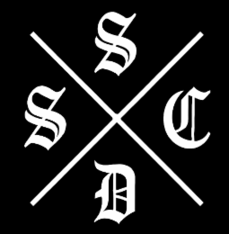 s d s c and an ‘x’ forming a separation between the letters