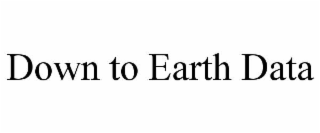 down to earth data