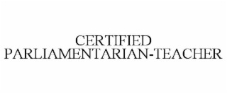 certified parliamentarian-teacher
