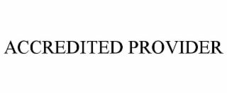 accredited provider