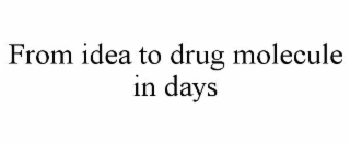 from idea to drug molecule in days