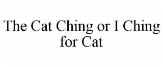 the cat ching or i ching for cat
