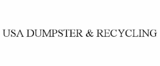 usa dumpster & recycling
