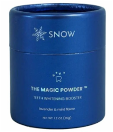snow the magic powder teeth whitening booster lanvender & mint flavor net wt. 12 oz (35g)