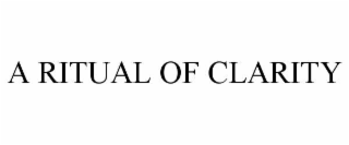a ritual of clarity