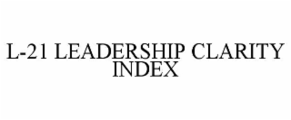 l-21 leadership clarity index