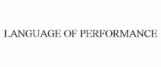 language of performance