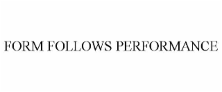 form follows performance