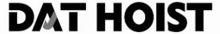 the mark consists of the wording “dat hoist” in stylized, uppercase lettering. the letter “a” in “dat” is formed by a triangular shape with a downward-pointing arrow design incorporated into its center. the stylized design may appear in black, white, or o