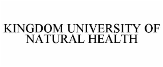kingdom university of natural health