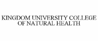 kingdom university college of natural health