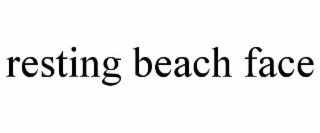 resting beach face