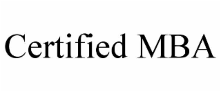 certified mba