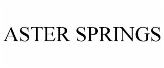 aster springs
