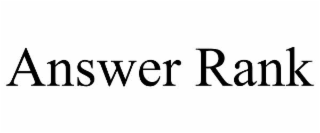 answer rank
