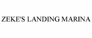 zeke's landing marina