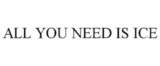 all you need is ice