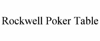 rockwell poker table