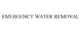 emergency water removal