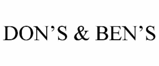 don’s & ben’s
