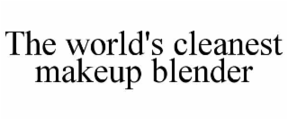 the world's cleanest makeup blender