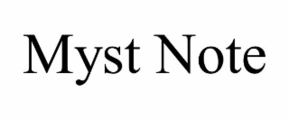 myst note