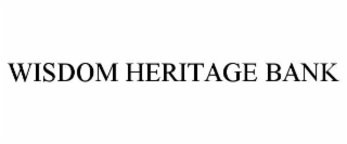 wisdom heritage bank