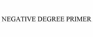negative degree primer