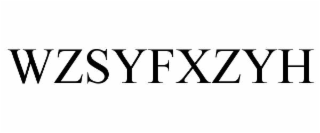 wzsyfxzyh