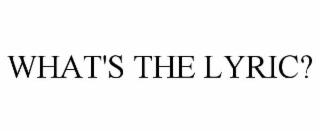 what's the lyric?