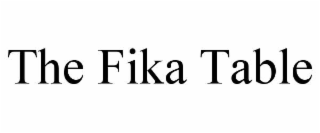 the fika table