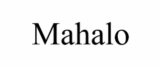 mahalo