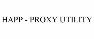 happ - proxy utility