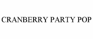 cranberry party pop