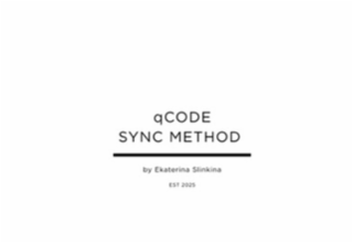 qcode sync method by ekaterina slinkina est 2025