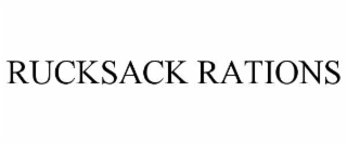 rucksack rations