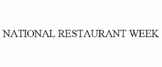 national restaurant week