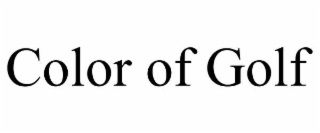 color of golf