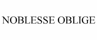 noblesse oblige