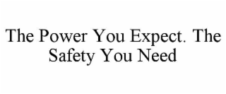 the power you expect. the safety you need