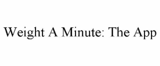 weight a minute: the app