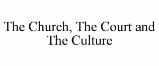 the church, the court and the culture