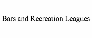 bars and recreation leagues