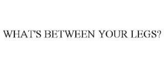 what's between your legs?