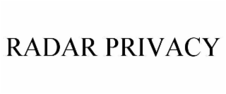 radar privacy