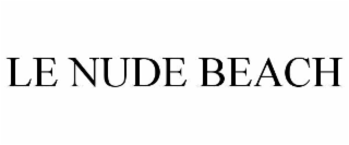 le nude beach
