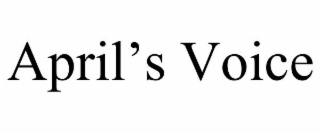 april’s voice